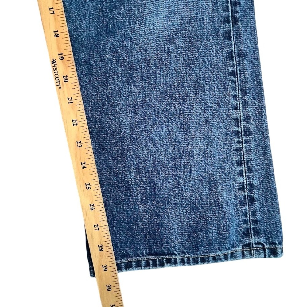 Vintage Lucky Brand 136 Peanut Pant Women's 14 Blue Flare Low Rise Jeans USA - Picture 10 of 12